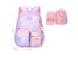 Mochila Escolar, Feminina, Infantil, Fofa, Arco-íris