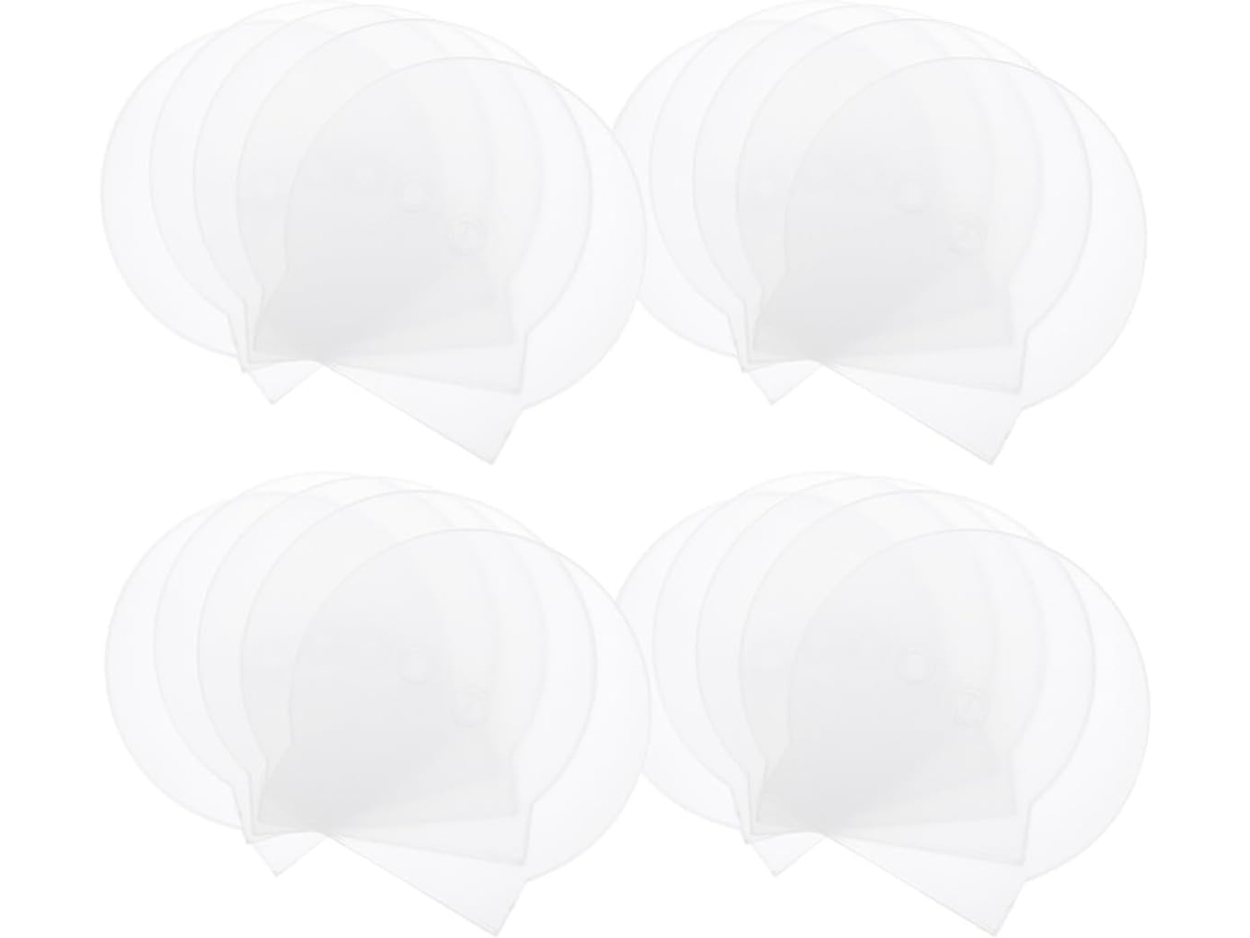 Conjunto De 50 Caixas Plásticas Transparentes Para Armazenamento De Cds E Dvds.