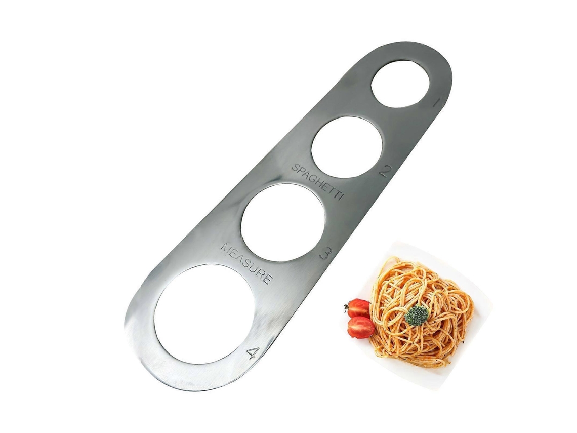 Utensílio Medidor De Espaguete Em Aço Inoxidável Com Quatro Tamanhos De Porções Para Um Cozimento Preciso De Massa.
