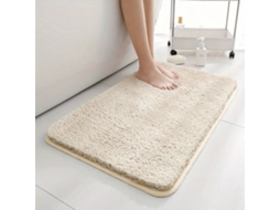 Tapete de Banheiro Superabsorvente e Antiderrapante, Decoração para Casa, Carpete de Pelo Longo. MDUG (damasco)
