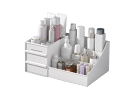 Organizador de Maquiagem com Gavetas Branco S/MARCA