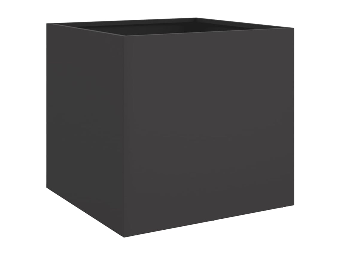 Floreira VIDAXL Preto Aço (49 x 47 x 46 cm)