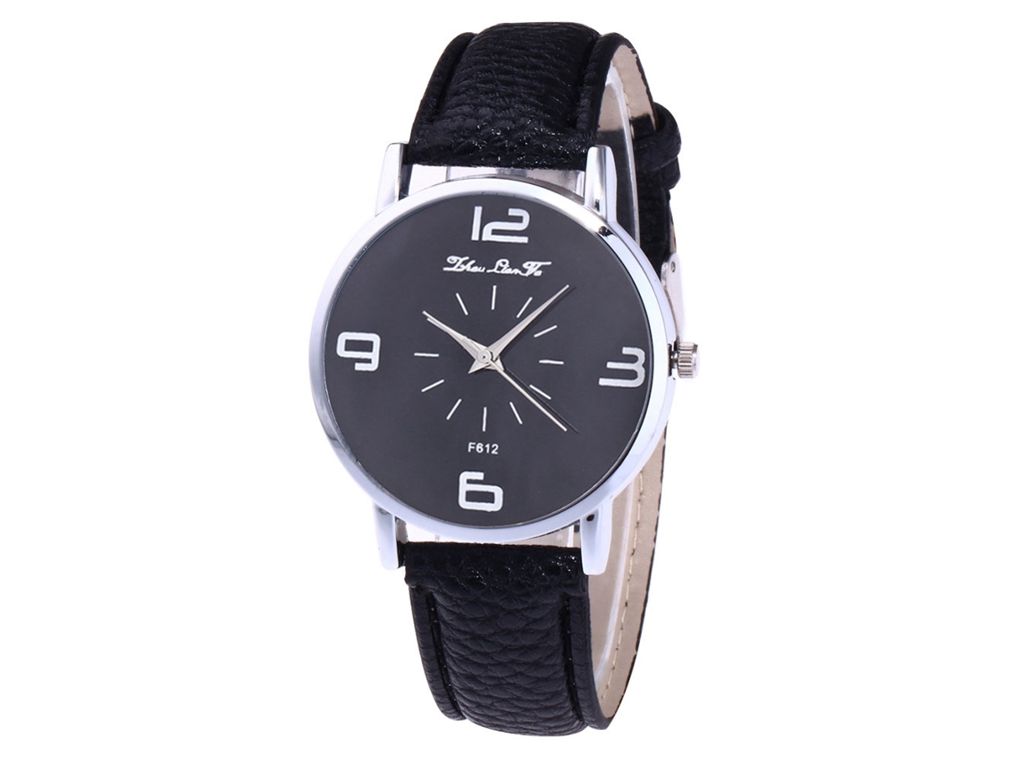 Relógio de Pulso Feminino Casual de Quartzo com Pulseira de Couro Pu 8 Cores