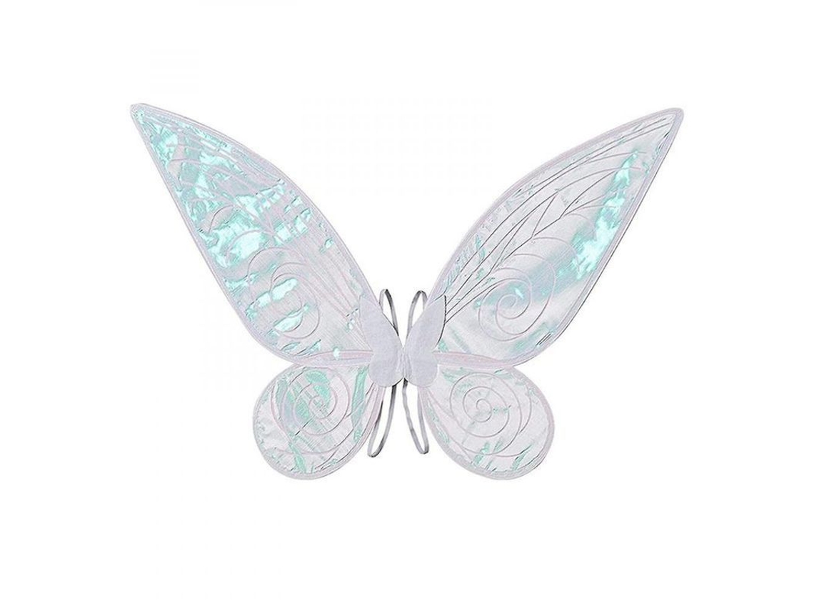 Rebe-fins De Fada Borboleta Duráveis Para Meninas E Mulheres Halloween Costume Festa 48x60cm Gjv Branco