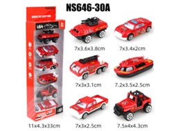 Miniaturas de Carros Deslizantes em Escala 1/64, Brinquedos Infantis MDUG (6 Carros)