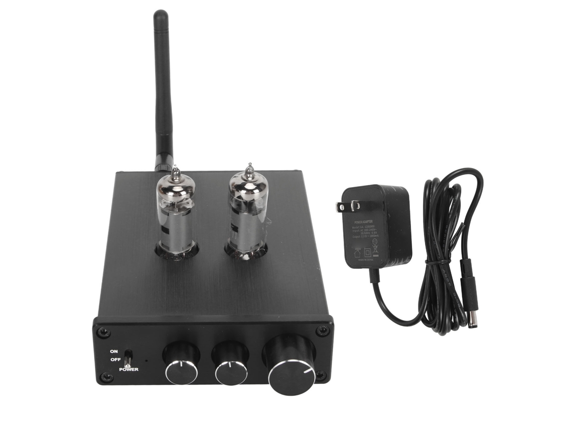 Pré amplificador de Válvula EOOCOO, bluetooth 5.0, graves e agudos