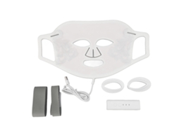 Máscara Facial Com Luz Led Rejuvenescimento Da Pele Beleza