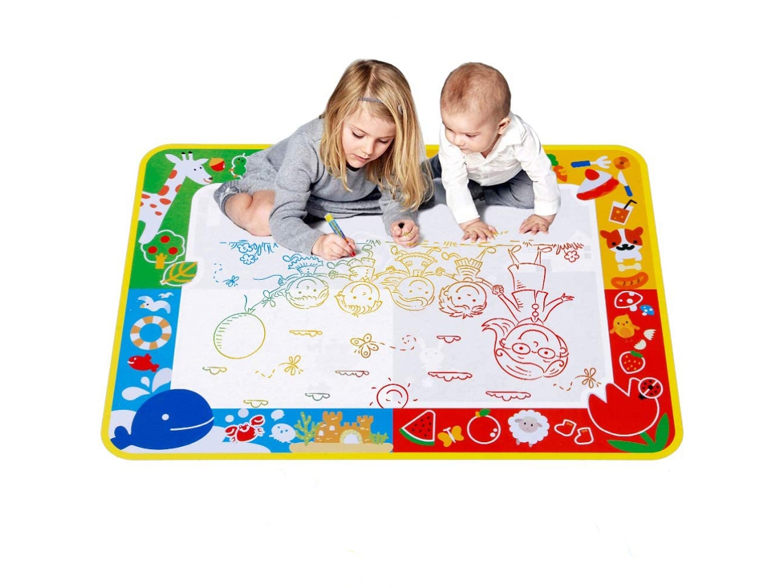 Desenvolvimento Da Criatividade, Brinquedos Educativos Para Crianças, Tapete Reutilizável Para Rabiscar Com Água, Portátil, Canetas Mágicas Para Color
