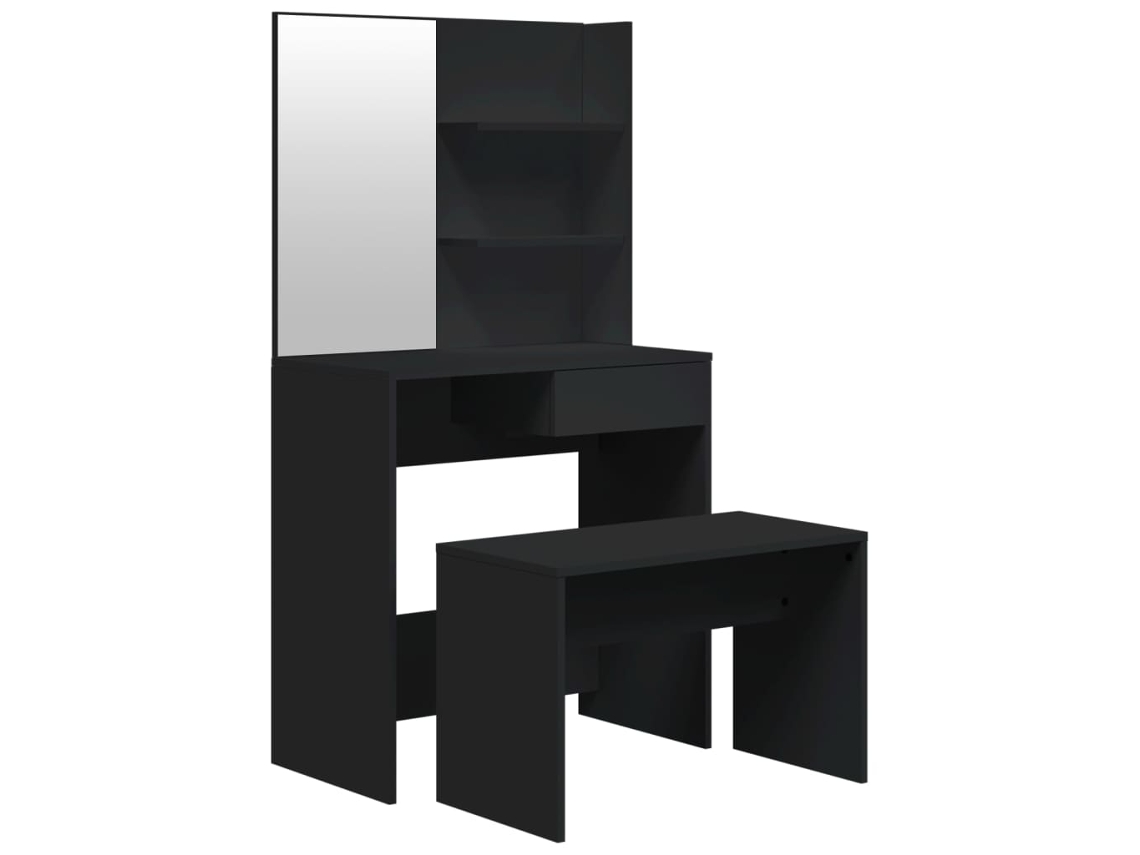 Dressing Table Set, Dressing Table Sets Vidaxl Preto Madeira Processada (n/a)