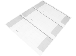 Calendário De Parede Trimestral De 46x63 Polegadas, Apagável A Seco, Grande, Reutilizável, Sem Data, Para Planejamento Gokoco