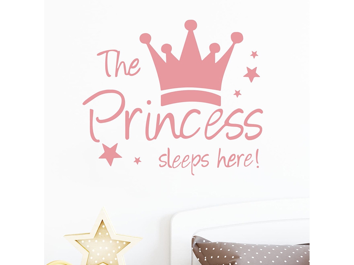 MEOIRUERY Royal Princess Tema Wall Stick Para Decoração De Quarto, Autoadesivo Resistente À Água De Vinil E Decoração De Casa Resistente Ao Desbotamento, Função