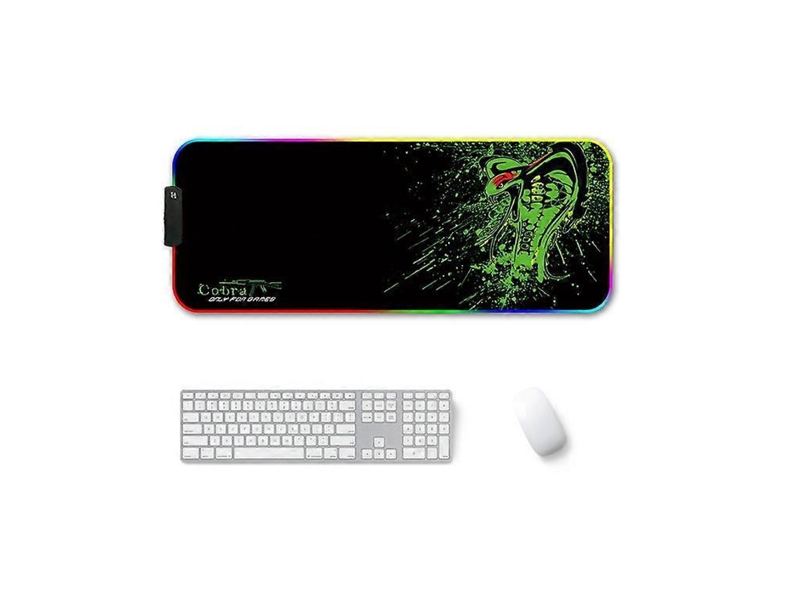 Mousepad Antiderrapante Rgb Luminoso De Transferência Térmica Em Borracha F 01, 350x900x3mm Olysi Shop