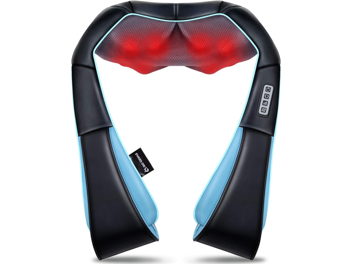 Massageador De Costas, Ombros E Pescoço Com Calor, Massageador Elétrico De Tecidos Profundos Com Amassamento 4d Aquaforge