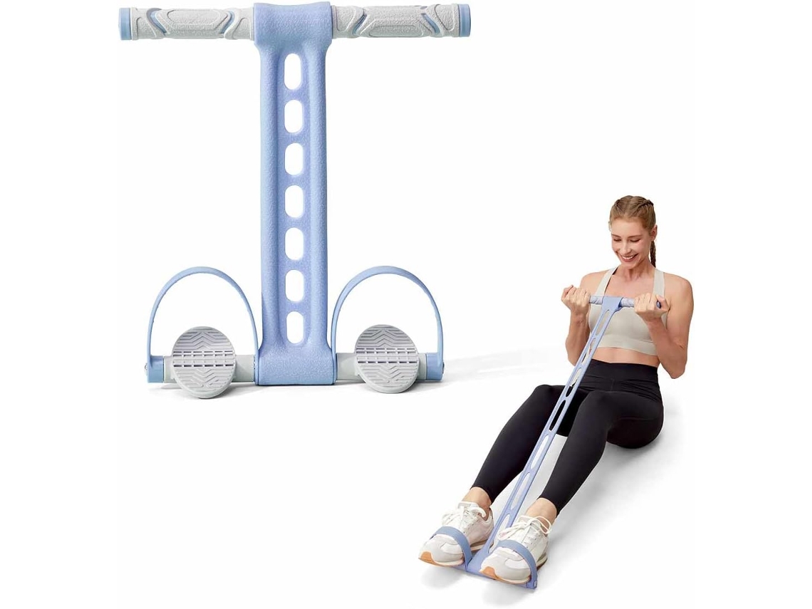 Faixa de Resistência com Pedal Látex Natural para Ioga AQUAFORGE