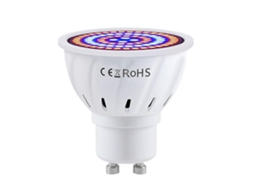 Lâmpada De Cultivo Para Plantas Gu10 De 7w Com 80 Leds, Ideal Para Cultivo Em Ambientes Internos De Plantas, Vegetais E Flores. Aquaforge