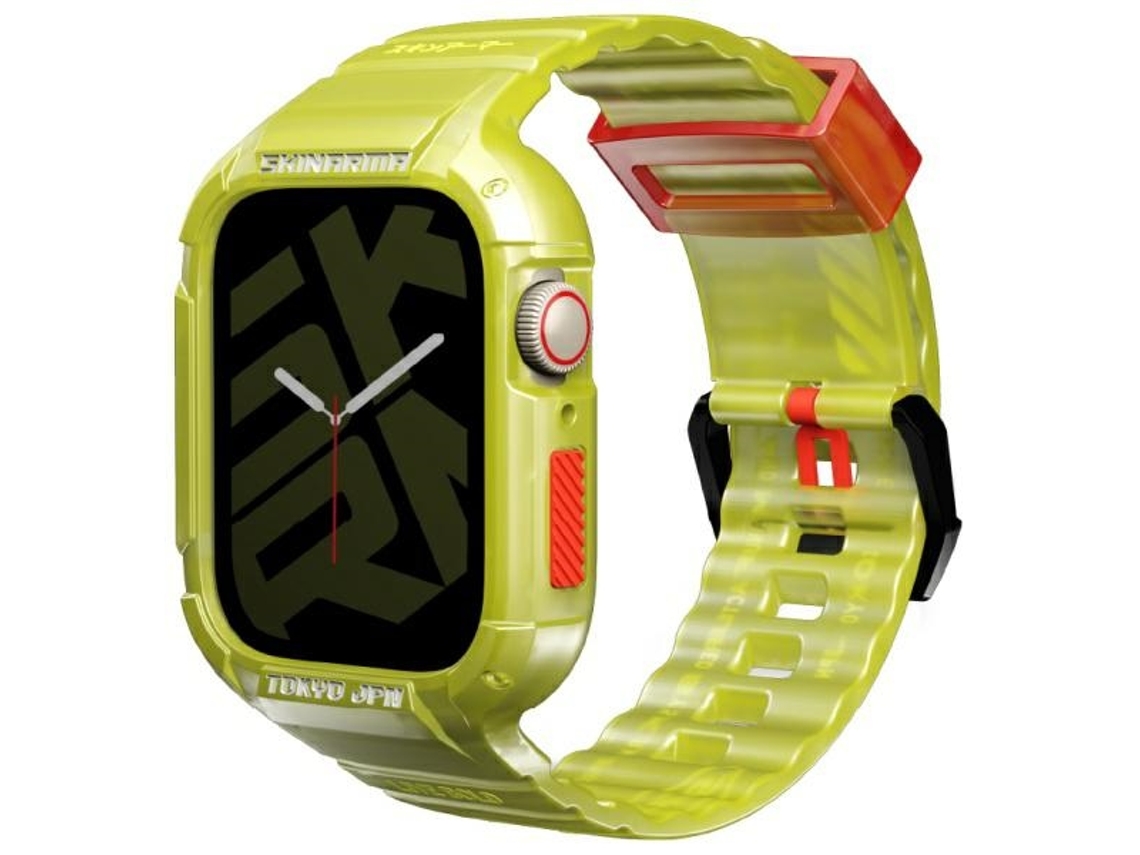 Capa Skinarma 2 em 1 para Apple Watch 45 mm e 44 mm, capa de alta qualidade