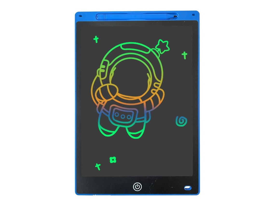 Tablet Eletrônico Lcd para Escrita À Mãoprancheta de Desenho + Pincel Grosso Azul Escuro 30 Cm com Caixa de Presente CHENNNLS
