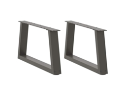 Vidaxl Pés Para Mesa De Centro Em V, 2 Peças, Antracite, 50x(30-31,3) Cm, Aço