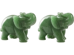 2 Elefantes Miniatura HEAN Verdes