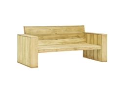 Maison Exclusive - 2 Pcs Conjunto Lounge De Jardim Com Almofadões Pinho Impregnado