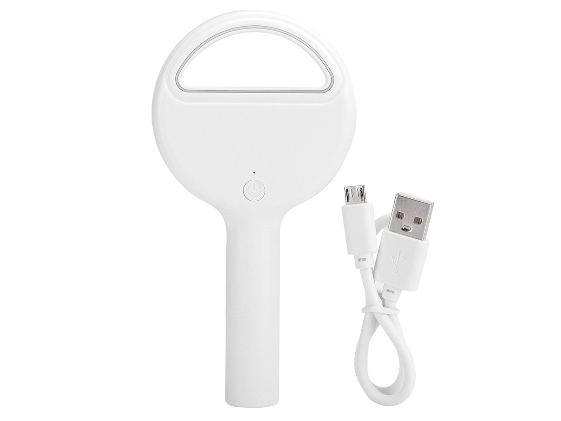 V Entilador Sem Lâmina Portátil (recarregável Via Usb, Mini E Portátil) Branco Ventilador Pequeno Frio De Verão