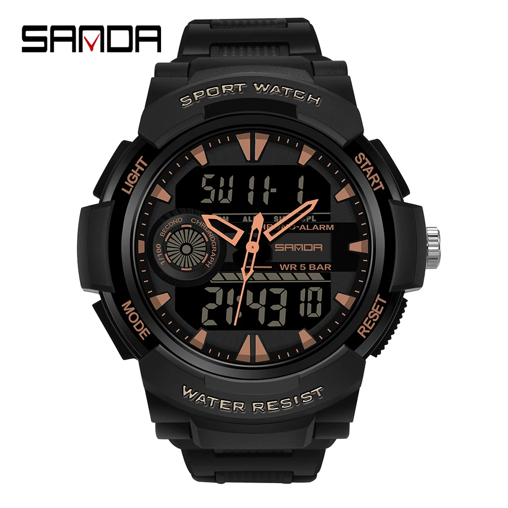 Relógio Esportivo Digital Led Masculino com Mostrador Grande MDUG (rosa)