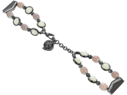 Pulseira De Relógio Com Contas Luminosas Ágata, Decorativa Compatível