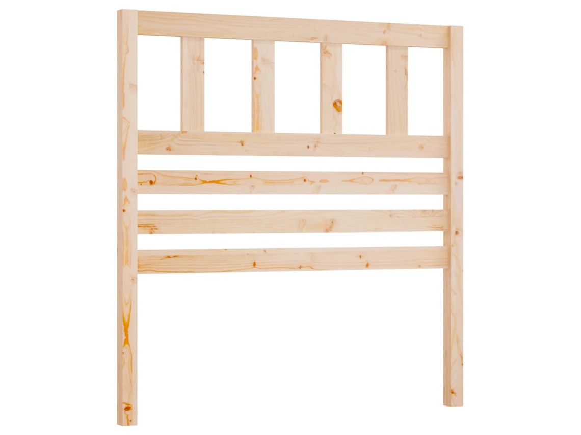 Conjunto 1 Cabeceira De Cama Vidaxl Marrom Madeira De Pinho Maciça (81 X 4 X 100 Cm)