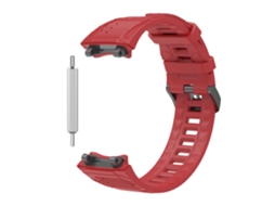 Pulseira de Silicone Macio de Substituição para Smartwatch Amazfit Balance A2286 vermelha