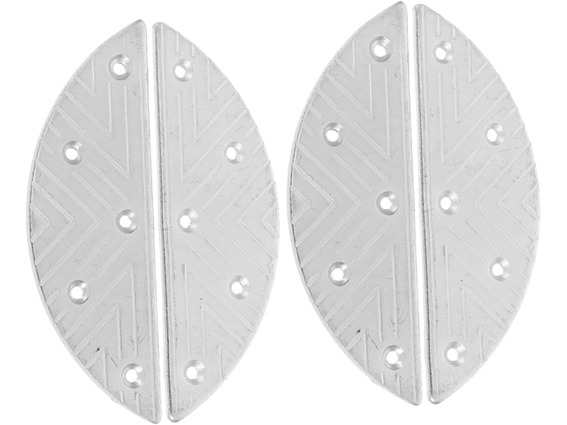 Protetores De Calcanhar Metálicos Para Botas, 2-pares, Placas De Ferro Antifricção, Alta Resistência, Para Reparo De