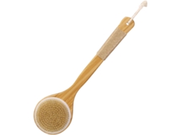 Escova De Banho, Escova Esfoliante Para As Costas, Cabo Longo, Cerdas Macias De Bambu E Corda Juta, Versátil Para