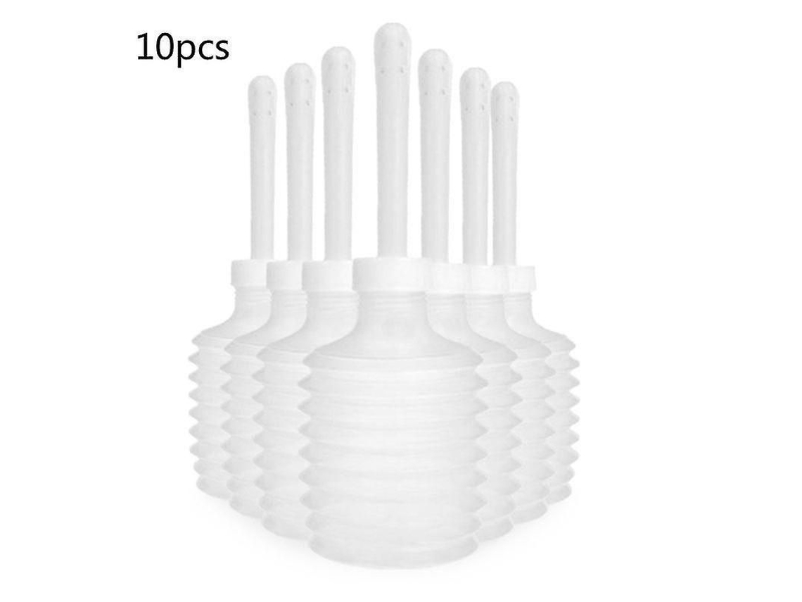 10 Peças De Irrigador Bulbo Desechável 200ml Para Limpeza Rectal Vaginal Enema Jeringa Limpiador