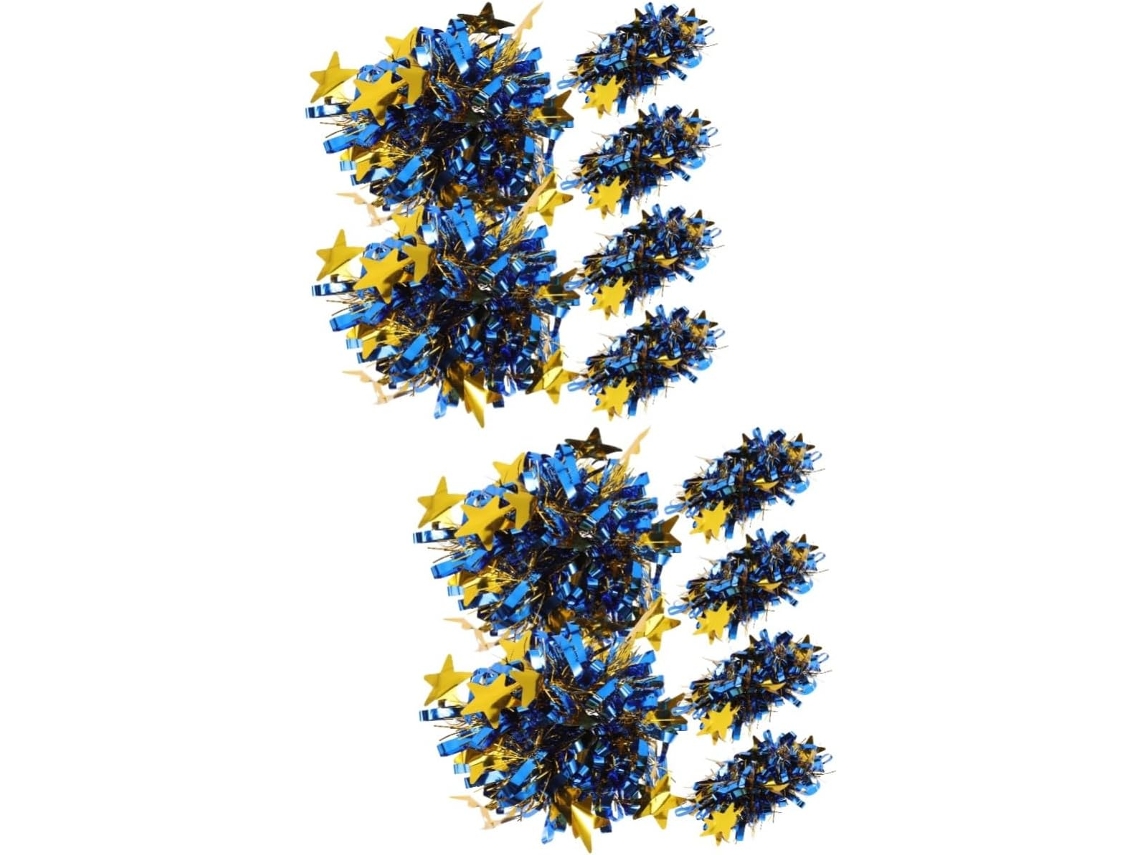Conjunto De 12 Pompons Metálicos Para Equipes De Cheerleading E Acessórios