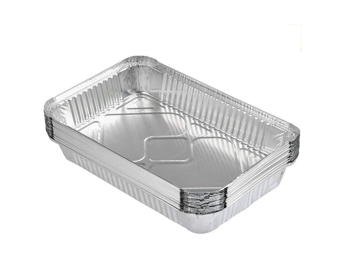 2026 bandejas de Alumínio para Churrasco, Assar, Congelar e Armazenar 31x21x5cm 25 Unidades