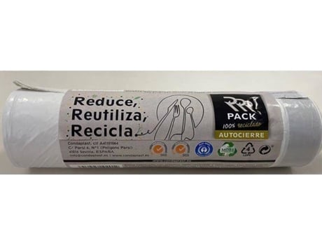 Sacos para Cães RRR PACK AR. Blanca 20L 20uds