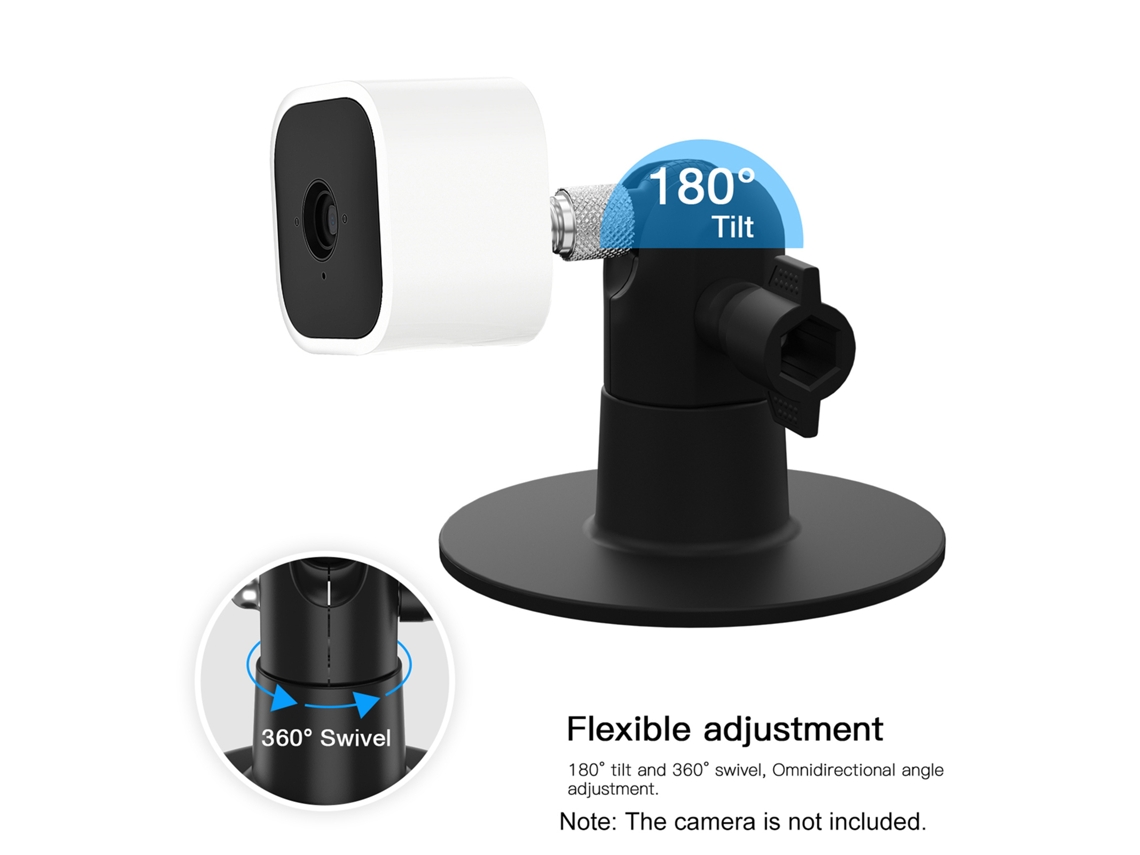2 Pack Soporte De Pared Ajustable Para Cámara Blink Mini/xt/xt2, Bracket Interior/exterior Para Seguridad Hogar, Negro