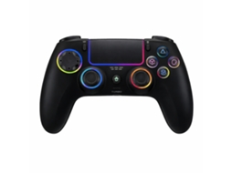 Comando Compatível com PS5 com Iluminação RGB, Vibração Dupla e Bateria Recarregável SKYHE em Preto