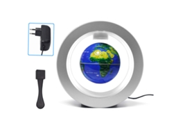 Globo Flutuante Magnético 4 Polegadas com Base Led Giratório S/MARCA