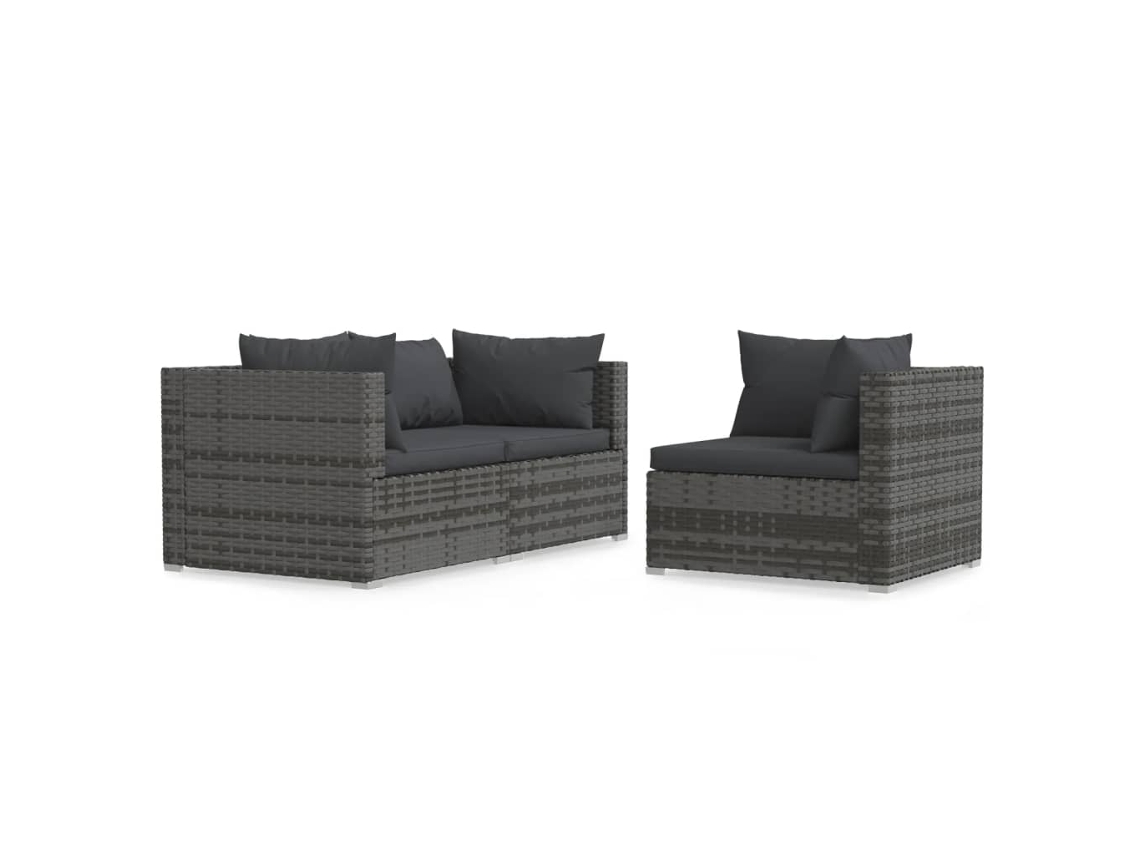 Garden Lounge Set, Garden Lounge Sets Vidaxl Cinzeto Rattan / Vime (n/a)