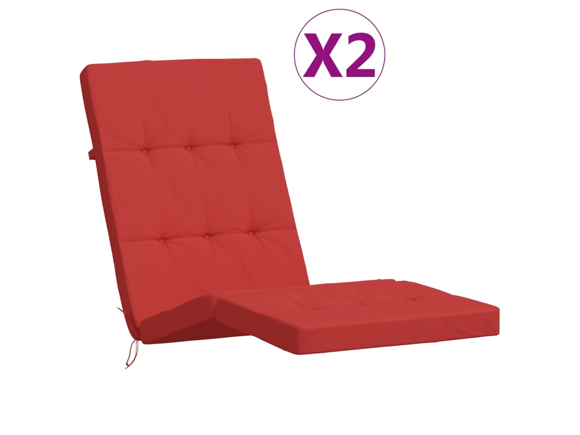 Deck Chair Cushion, Deck Chair Cushions Vidaxl Vermelho Tecido (n/a)