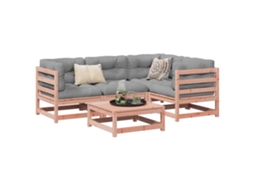 Vidaxl 5 Pcs Conj. Sofás Jardim Madeira Abeto-de-douglas