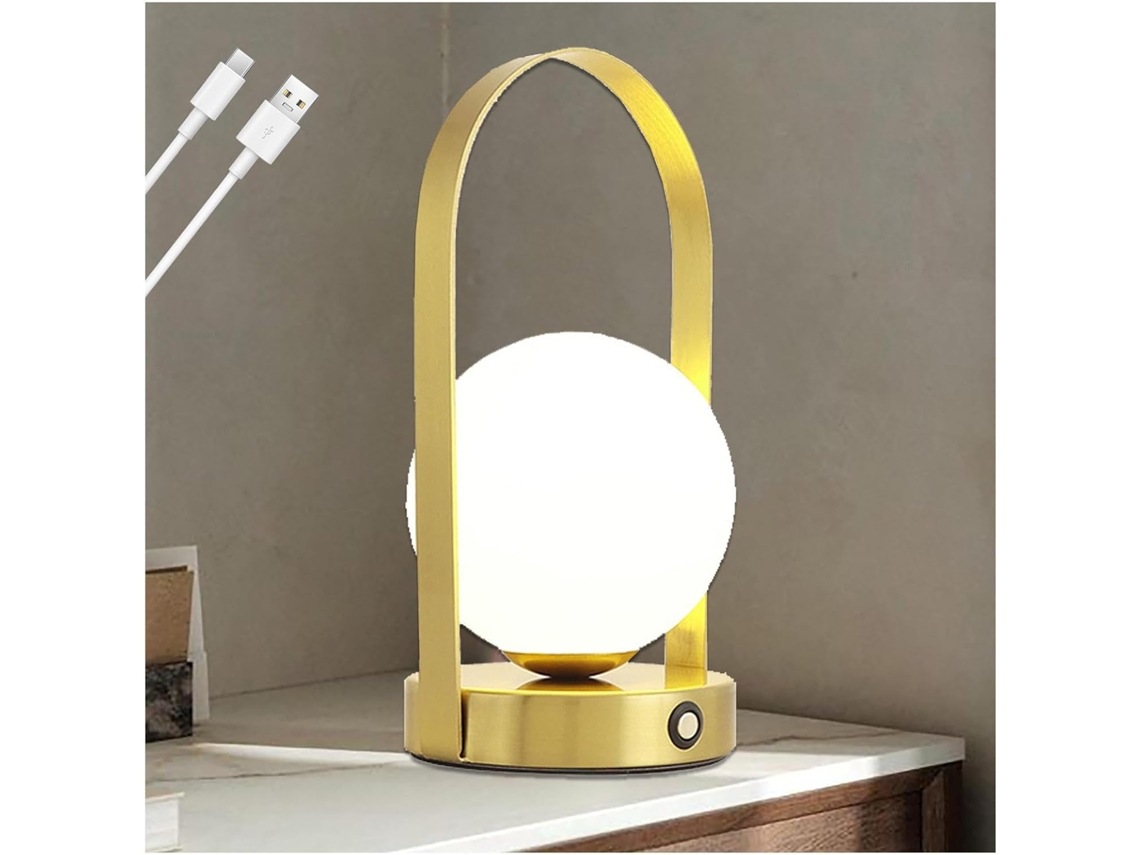 Luminária De Leitura Artsim Moon, Recarregável, Com 3 Configurações De Cor E Brilho, Recarregável Via Usb, Ideal Para