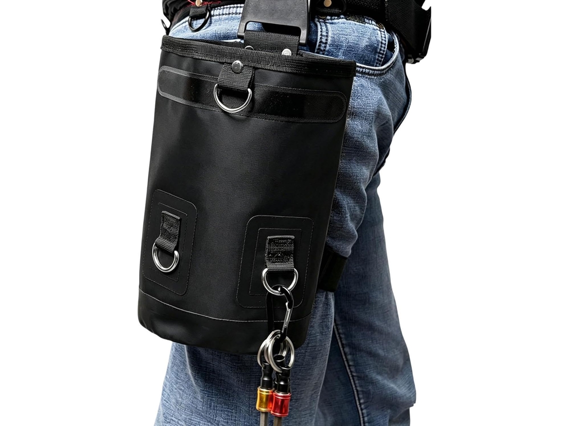 Bolsa de cintura para ferramentas, resistente a perfurações.