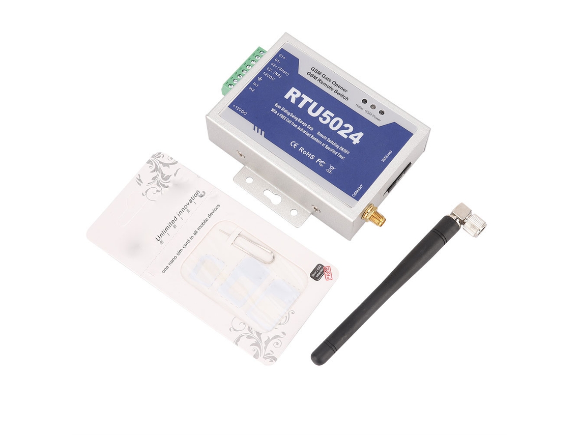 Interruptor Gsm para Abertura Remota de Portão e Porta 900/1800 Mhz S/MARCA