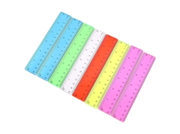 Conjunto De 8 Réguas Transparentes 15cm 6 Polegadas, Réguas Retas, Inquebráveis, Material Escolar, Ferramentas De