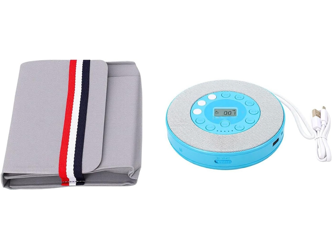 Topiky Leitor Cd Portátil Com Alto-falantes, De Pessoal Recarregável Para Carro, Gravação Em Pen Drives Usb