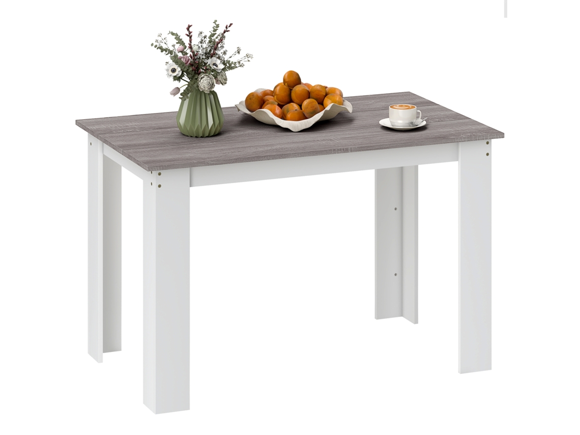 Mesa de Jantar Retangular para 4-6 pessoas 120x69x75cm CHABERLU
