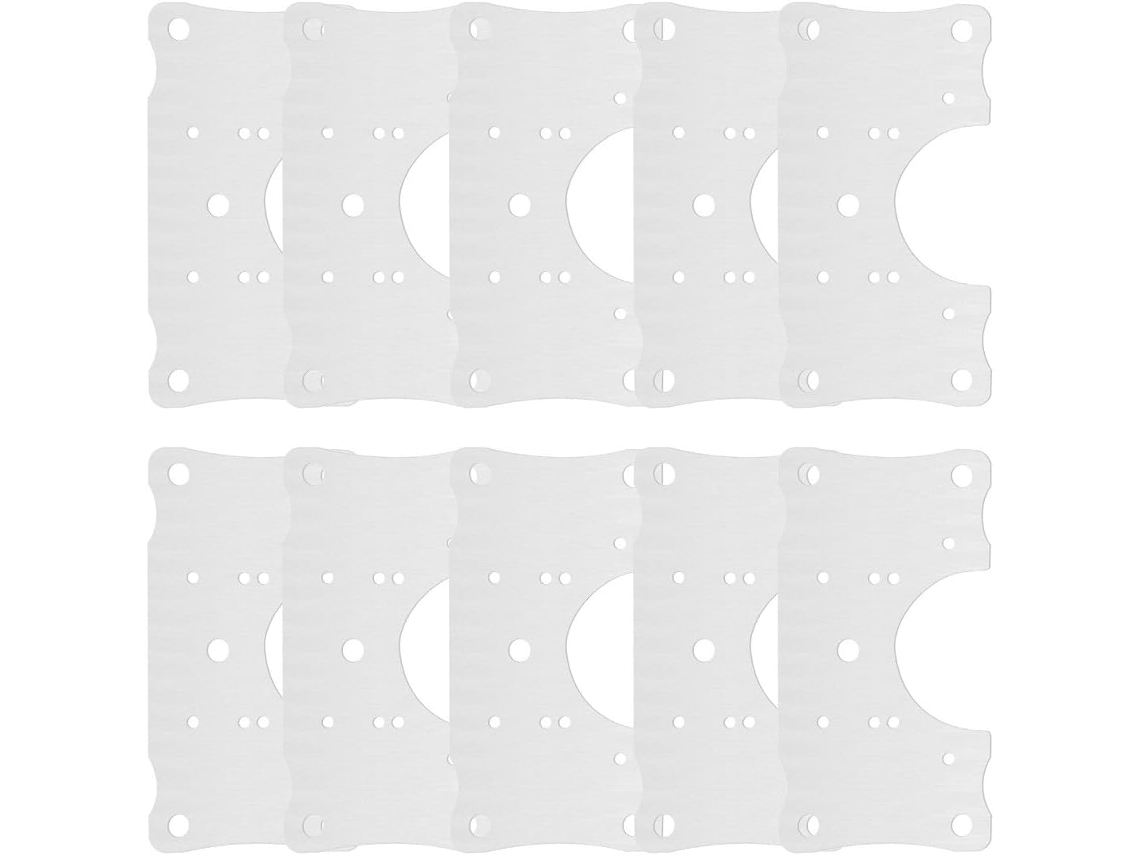 Luxshiny Conjunto De 10-placas Reparo Dobradiças Em Aço Inoxidável Para Portas Armários, Ideais Para Reparo De Armários