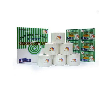 Fita Kinesiológica 5×5 Branca 6 Un. Temtex