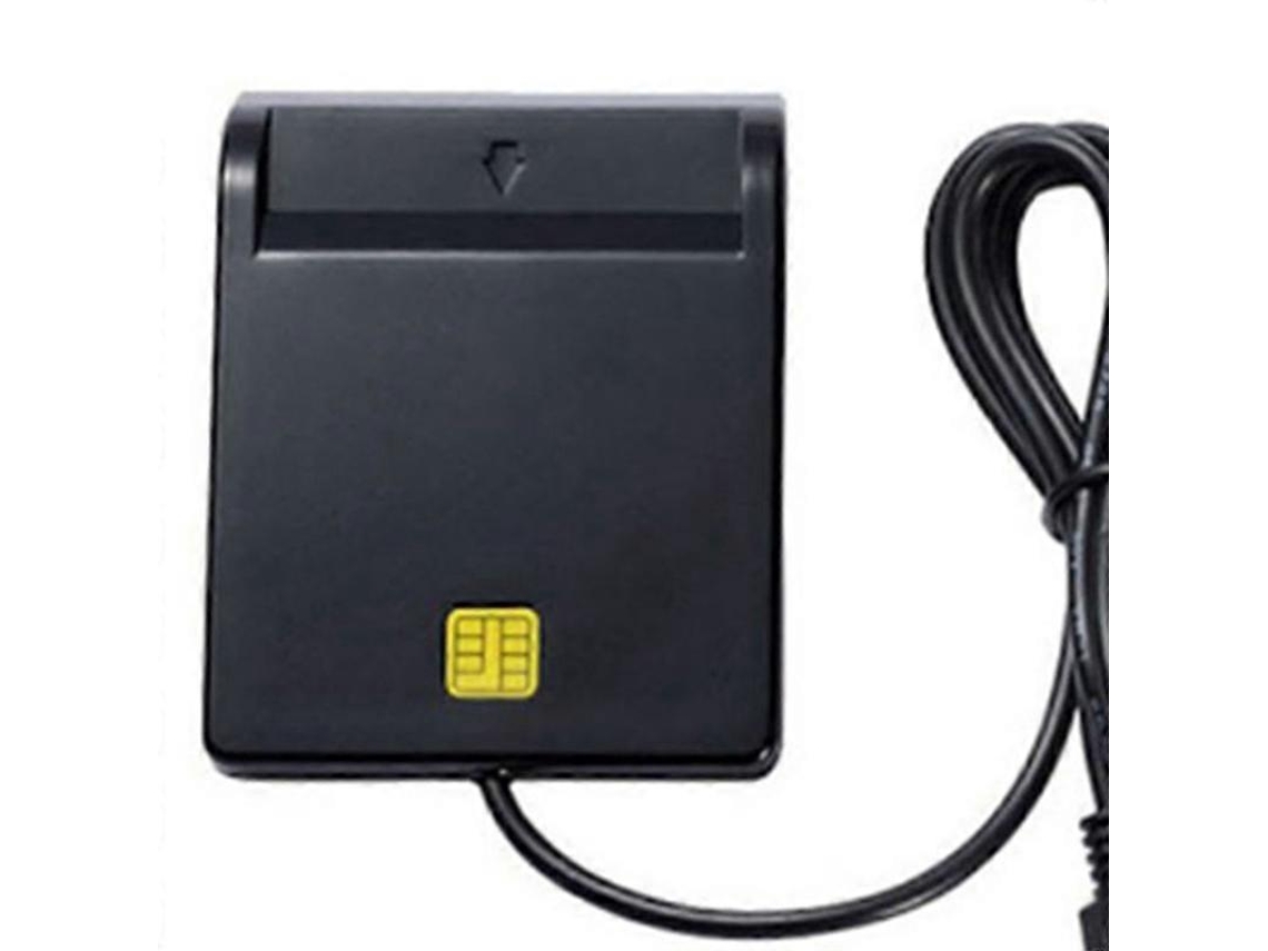 Leitor De Cartão Inteligente Usb Para Atm, Declaração De Imposto, Cartão Ic, Cartão De Identificação Aquaforge (preto)